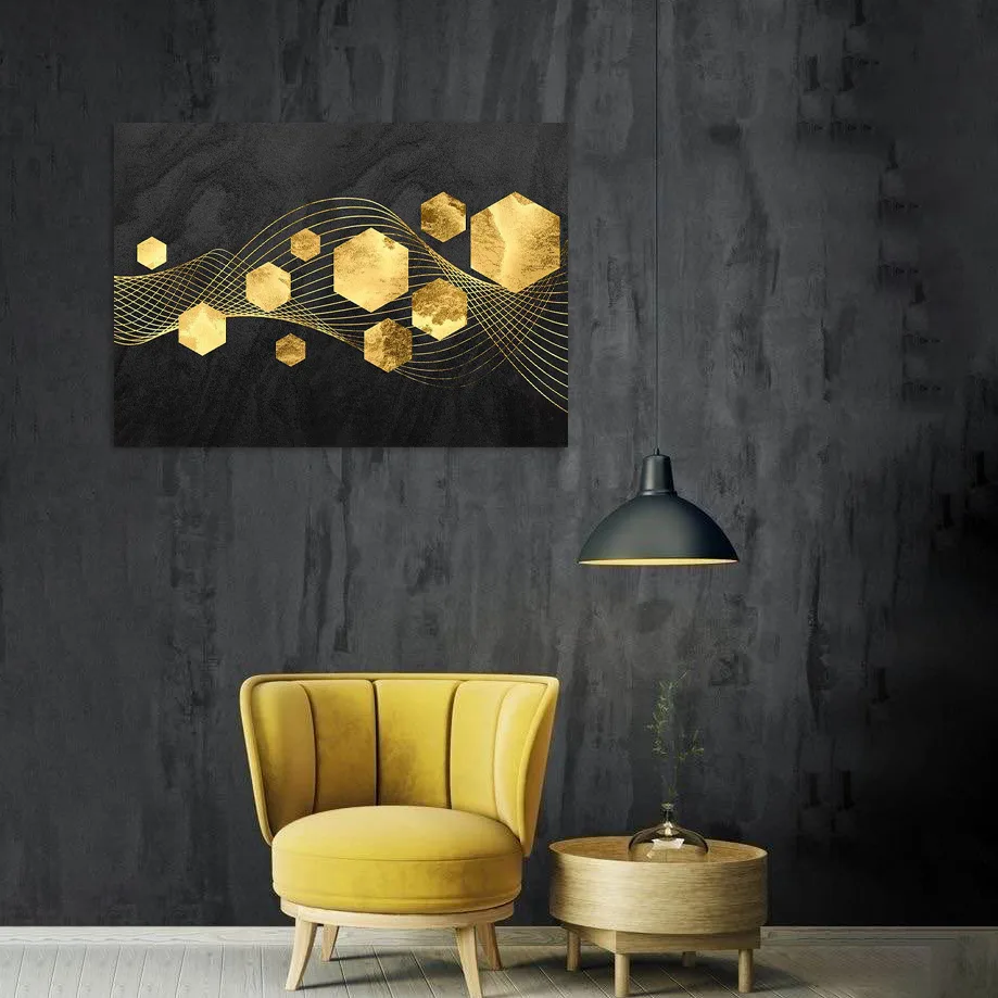 Tablou canvas Valuri Geometrice — imaginea 4
