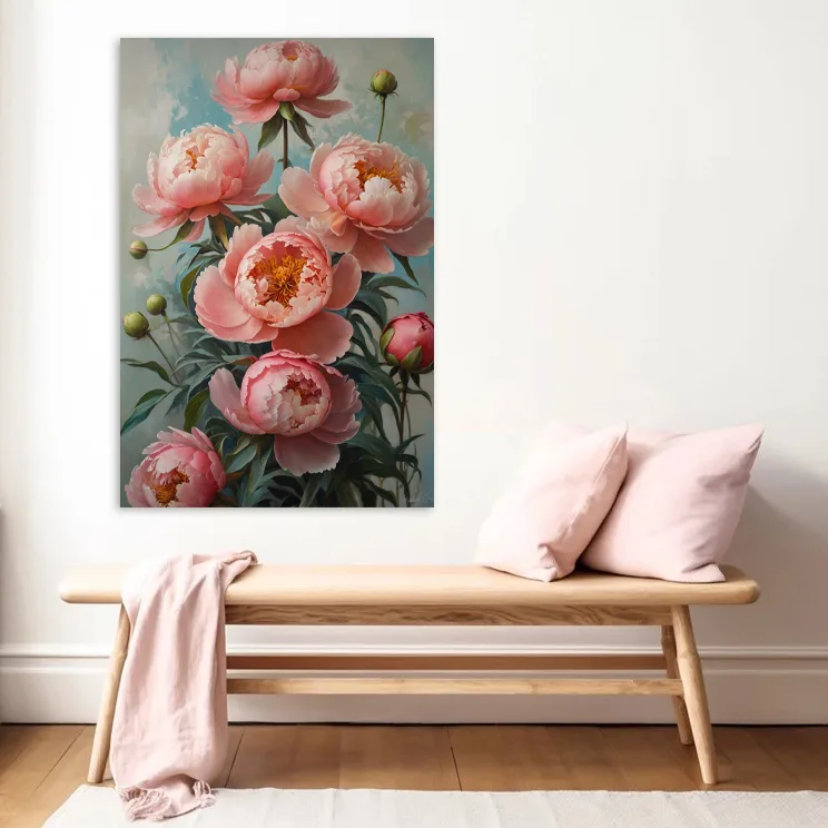 Tablou canvas Bujorii Timpulu — imaginea 2