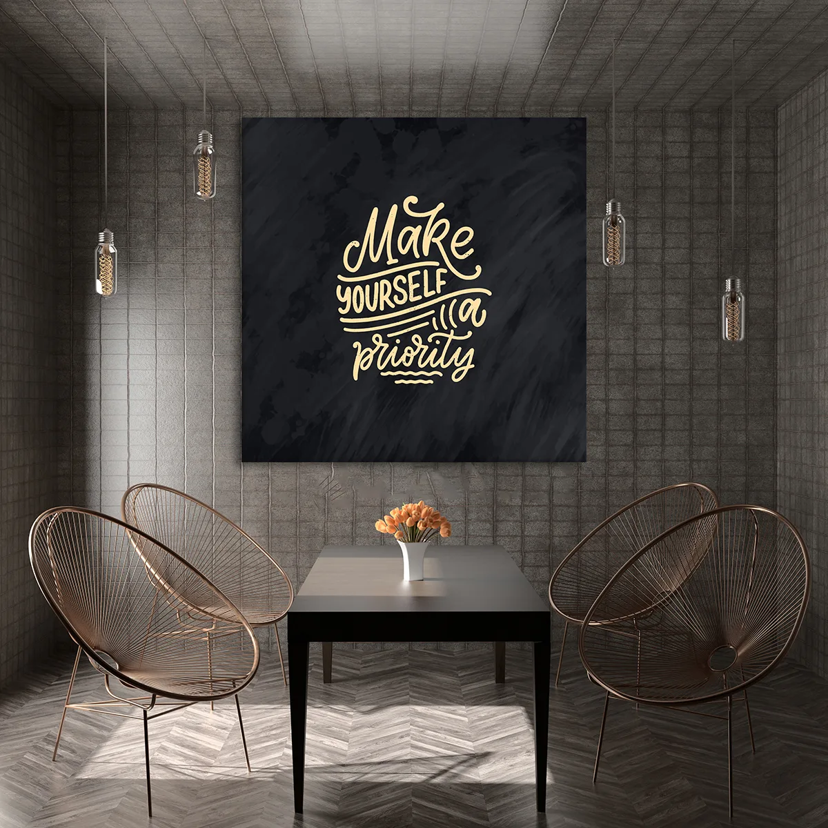 Tablou canvas Mke Yourself a Priority — imaginea 2