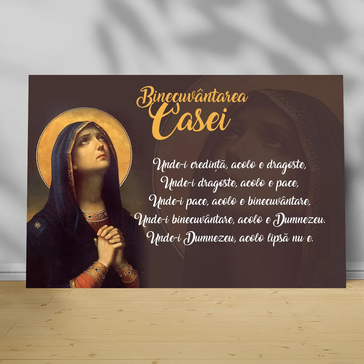 Tablou Binecuvantarea Casei Maica Domnului, cadou de casa noua