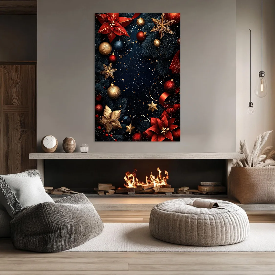 Tablou Canvas de Crăciun – Splendoare festivă — imaginea 3