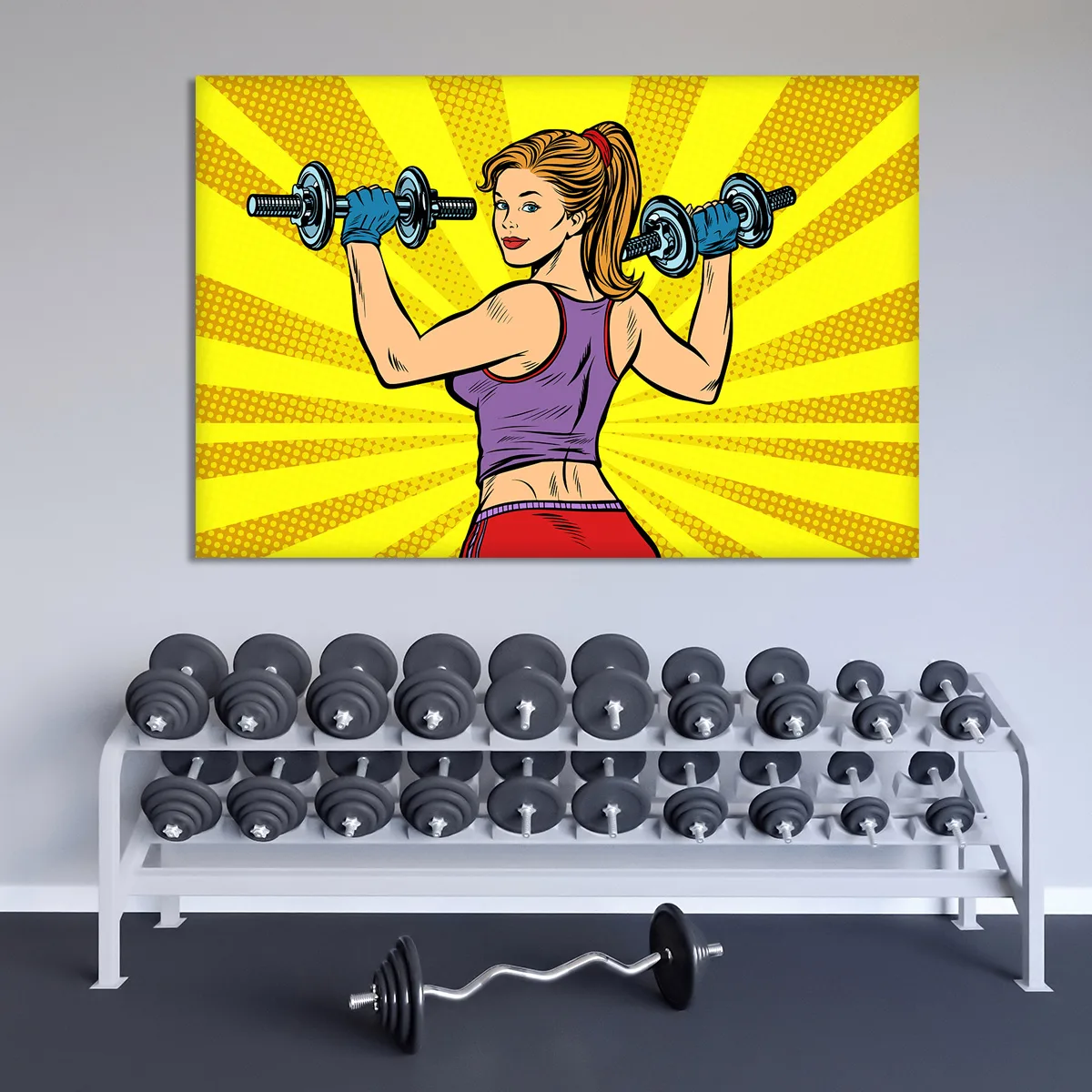 Tablou canvas sportiva Pop Art — imaginea 2