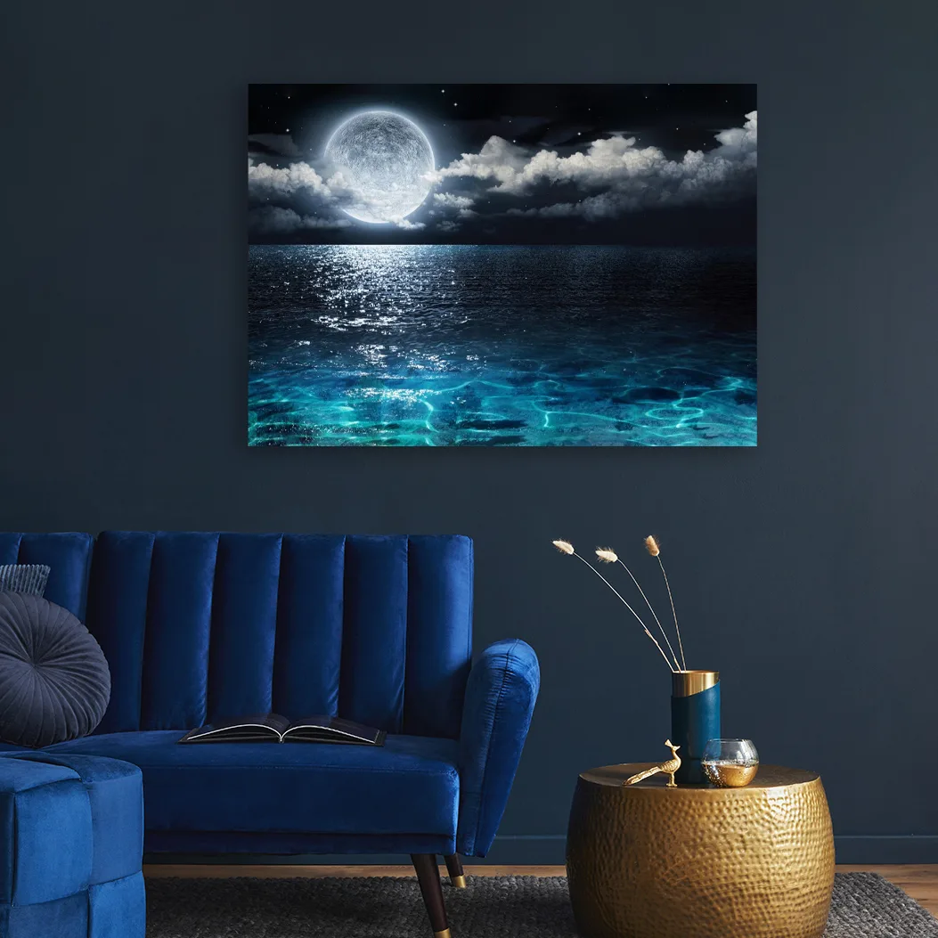 Tablou canvas Marea sub Lumina Lunii — imaginea 4