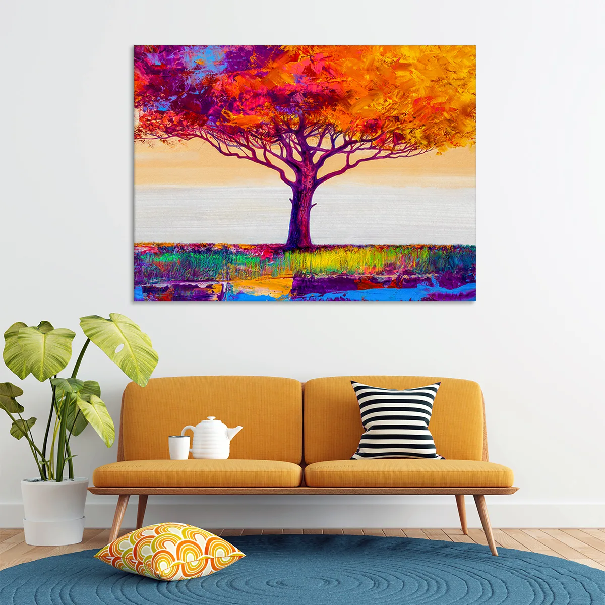 Tablou canvas multicolor tree — imaginea 3