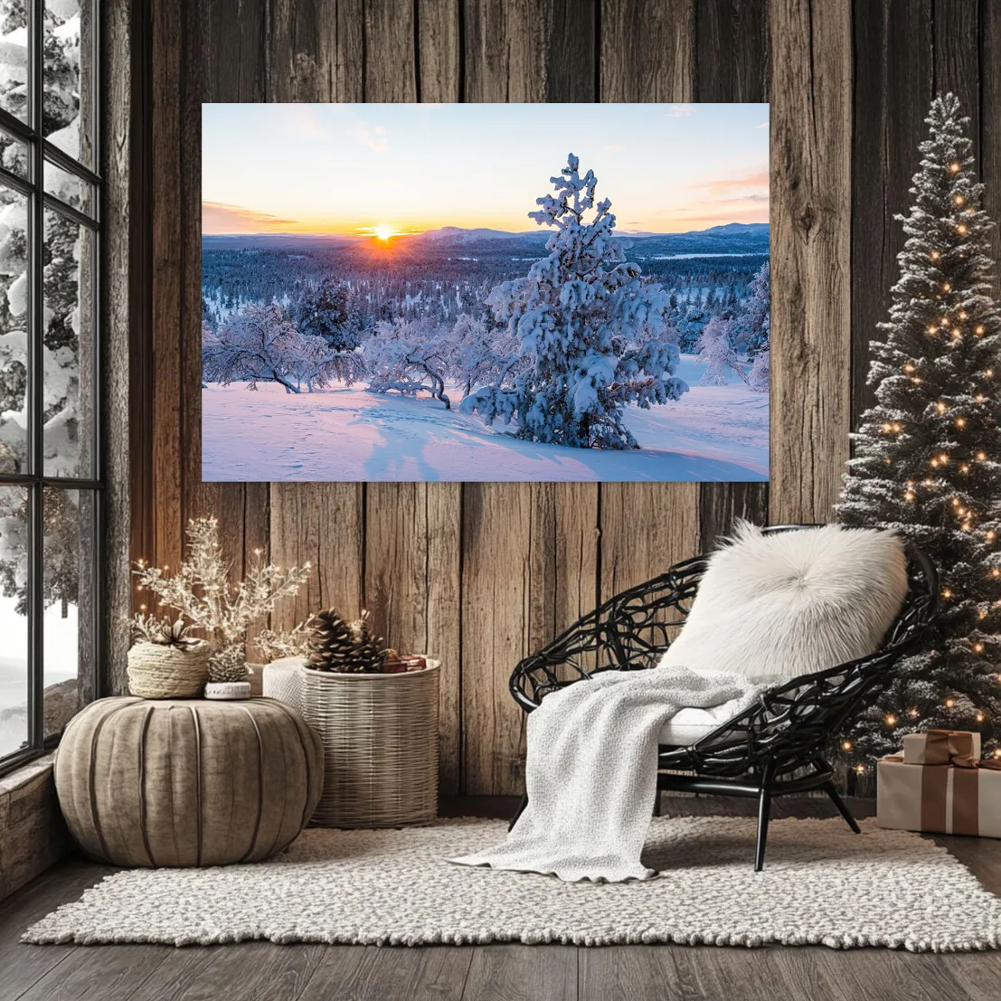 Tablou Canvas de Crăciun – Poveste de iarnă — imaginea 2