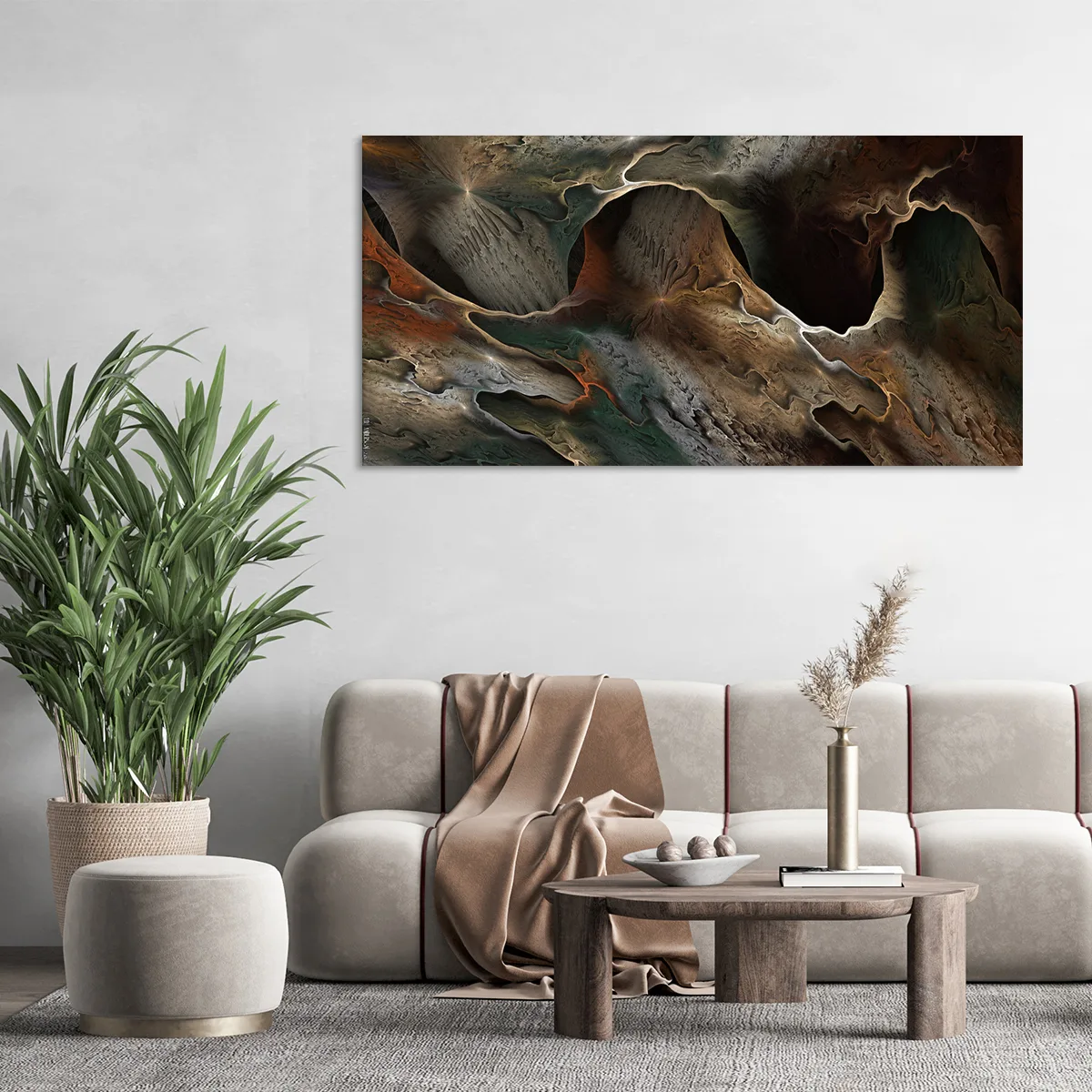 Tablou canvas gold waves — imaginea 3
