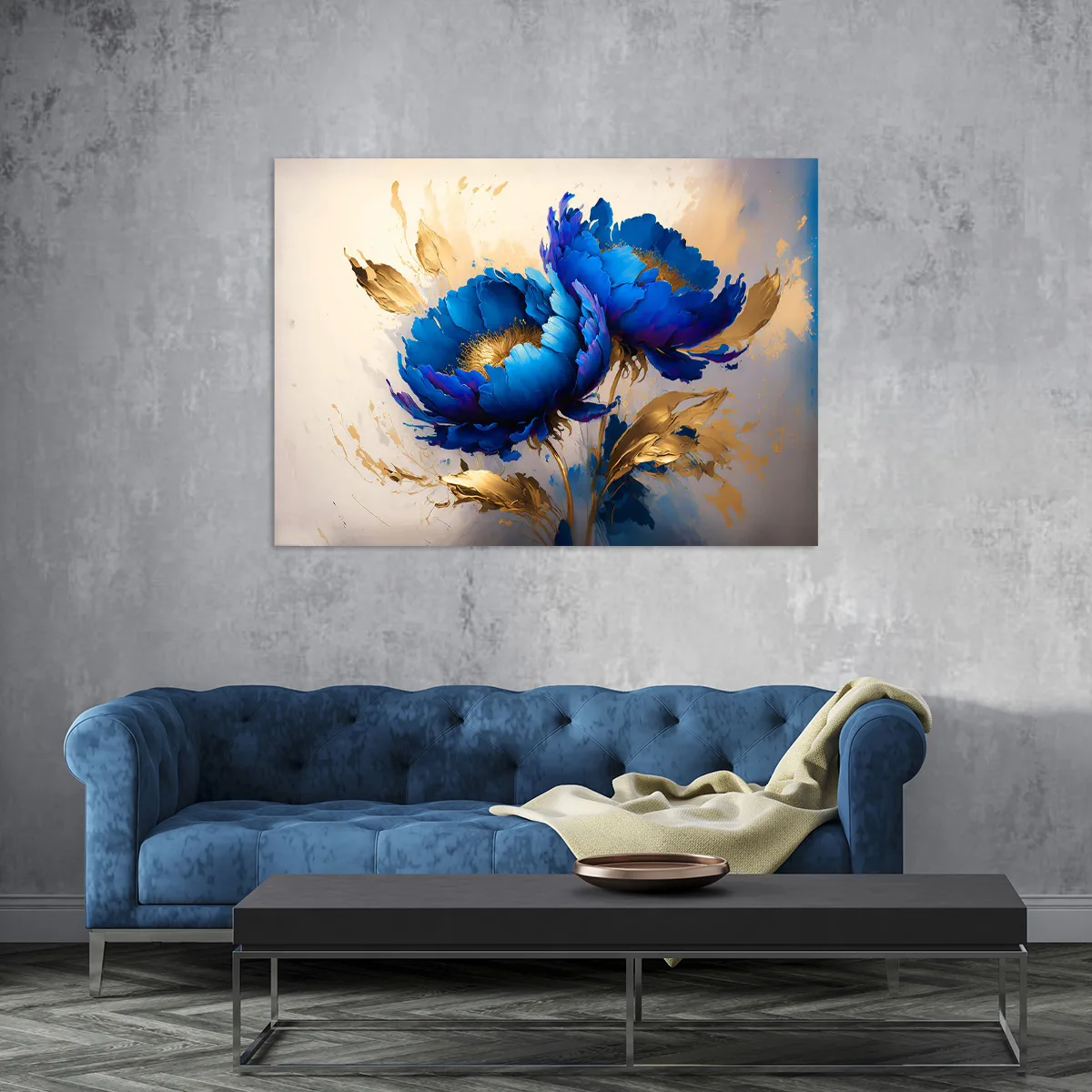 Tablou canvas Bujori în Reflexie — imaginea 3