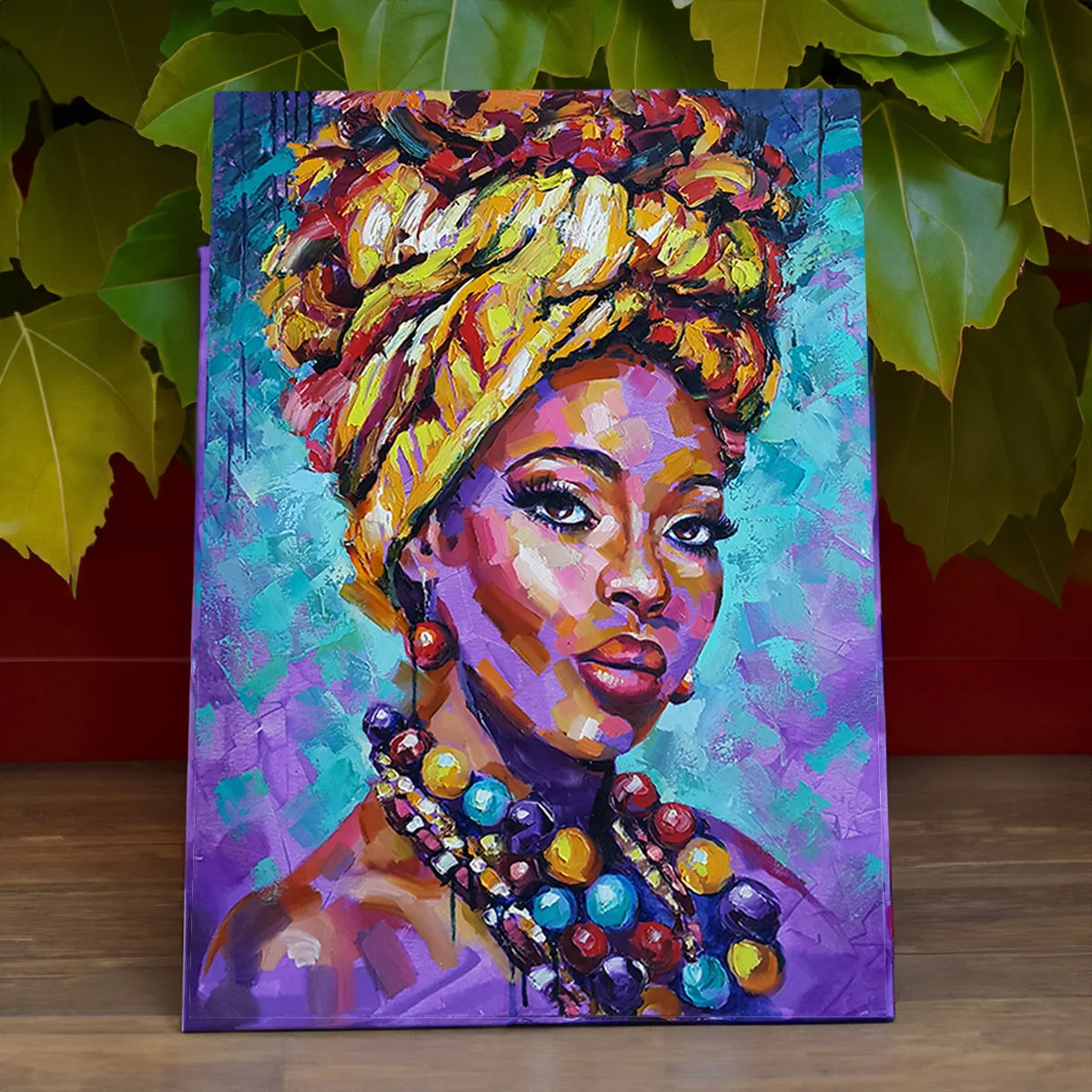 Tablou canvas femeie africana Kehinde Girl — imaginea 3