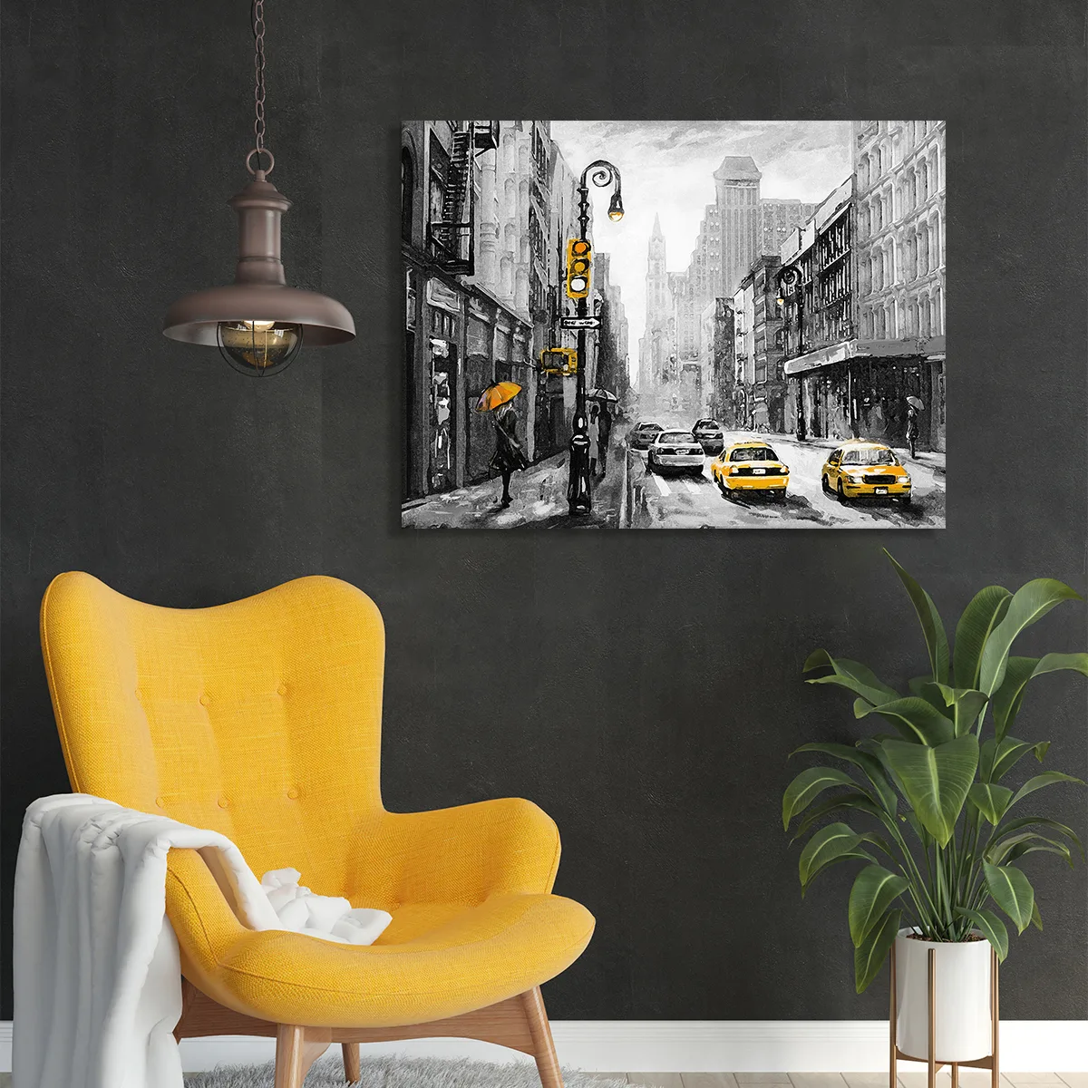 Tablou canvas taxi New York — imaginea 3