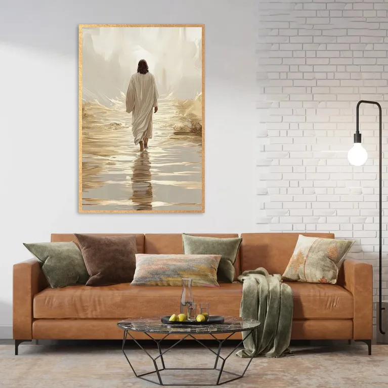 Tablou canvas Drumul Celest, placat manual cu foita aurie, aduce eleganta si rafinament in orice decor — imaginea 4