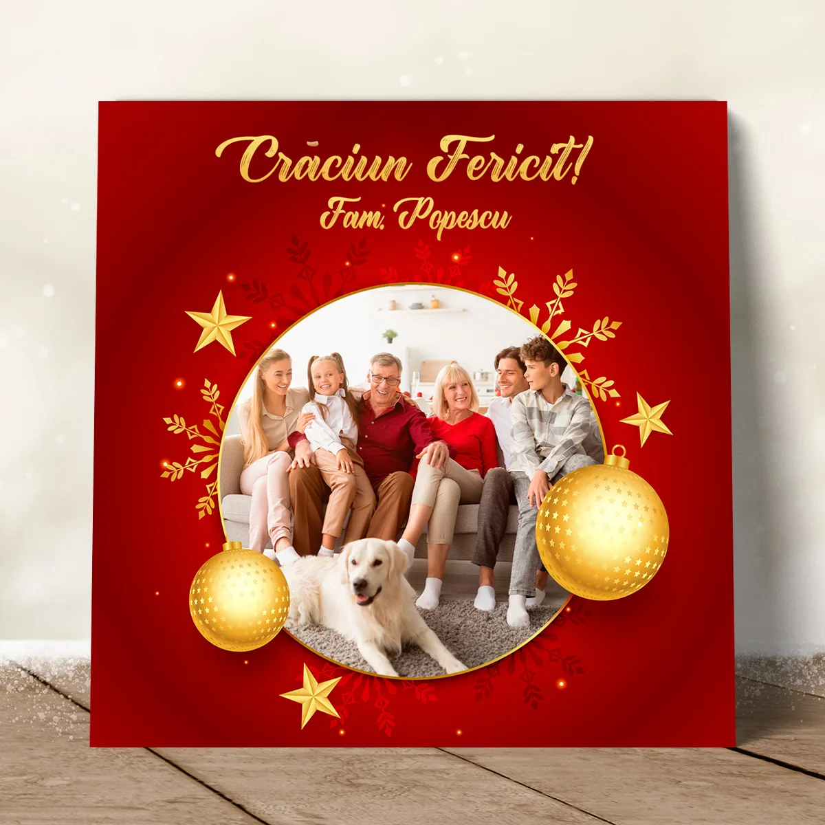 Tablou canvas personalizat cu model de Craciun