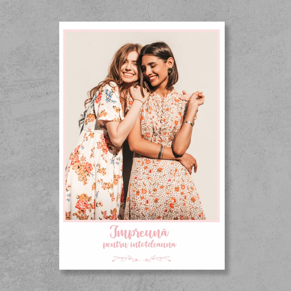 Tablou personalizat impreuna pentru intotdeauna 70x50cm
