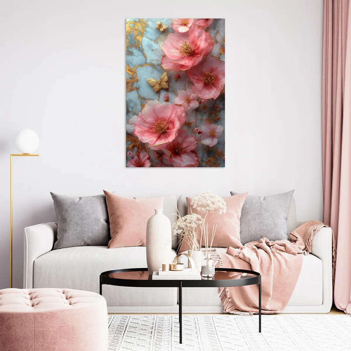 Tablou Canvas Dansul Petalelor Roz — imaginea 4