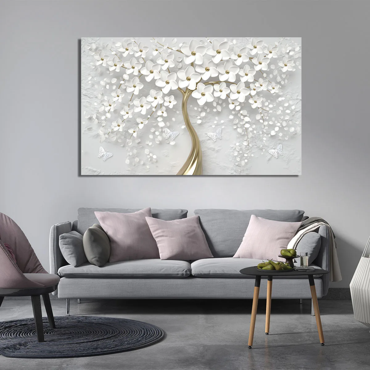 Tablou Feng Shui Copacul cu flori albe — imaginea 7