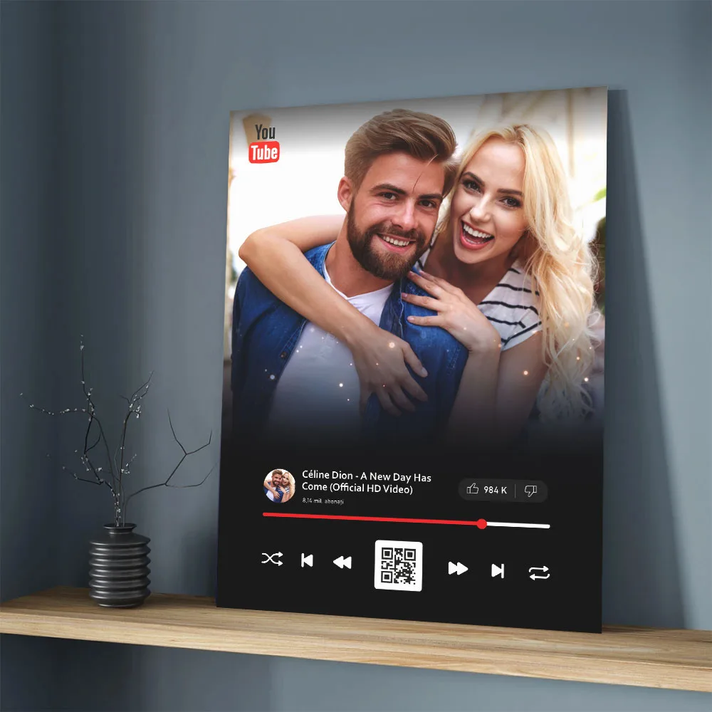 Tablou pe panza Personalizat Melodia Preferata QR YouTube — imaginea 2