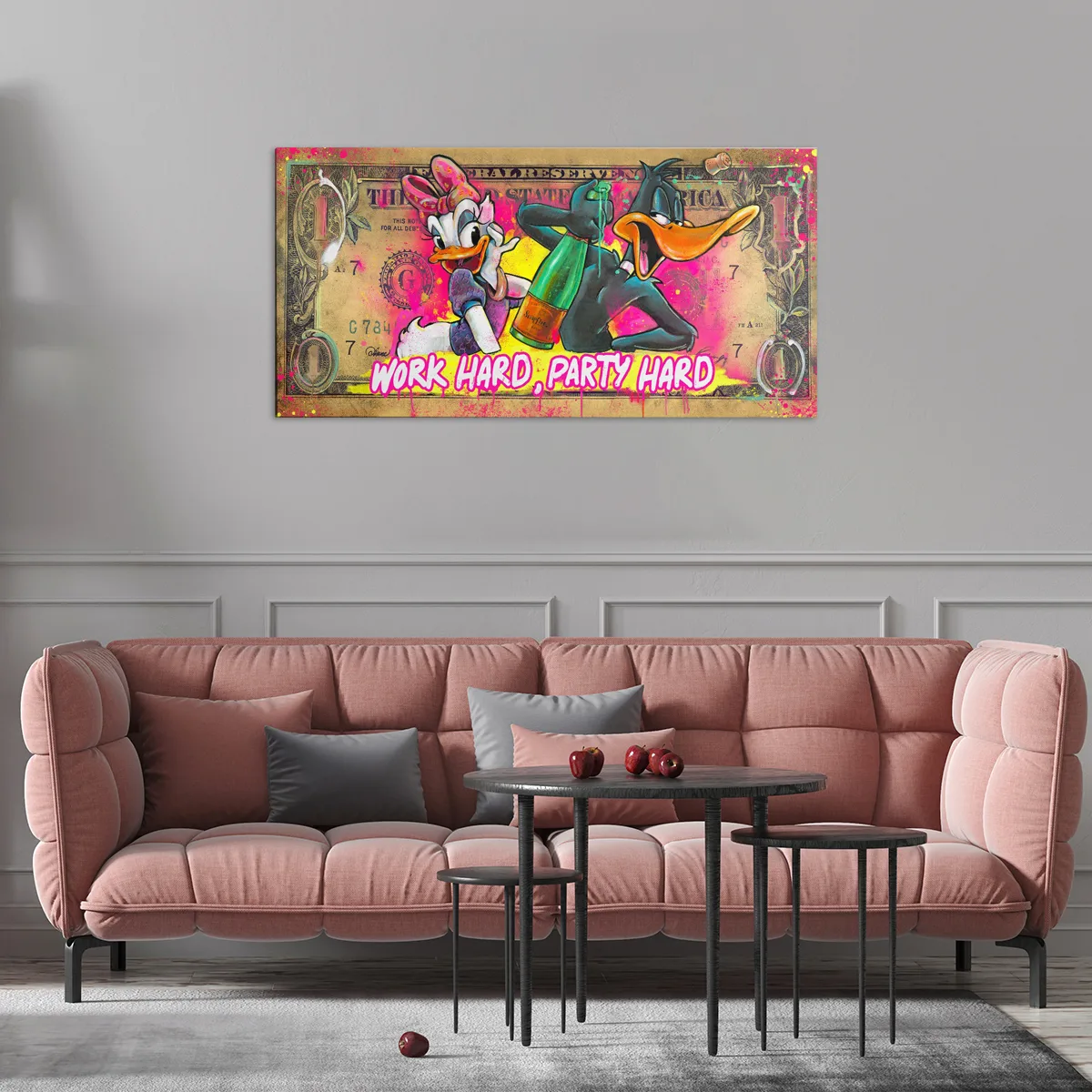 Tablou canvas Work Hard, Party Hard — imaginea 3