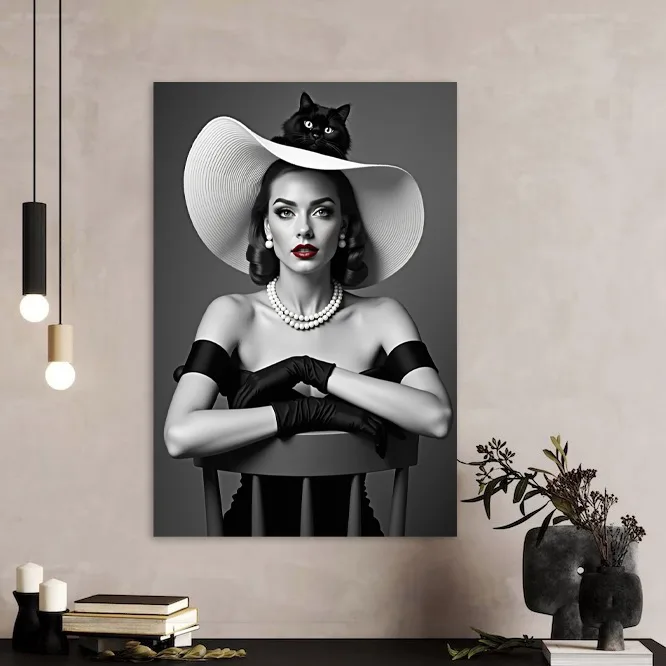 Tablou canvas Feline și feminitate — imaginea 3