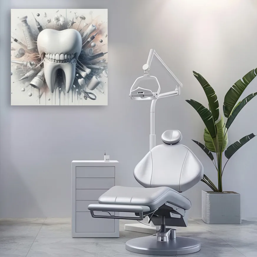 Tablou canvas Stomatologie Zâmbetul Modern — imaginea 2