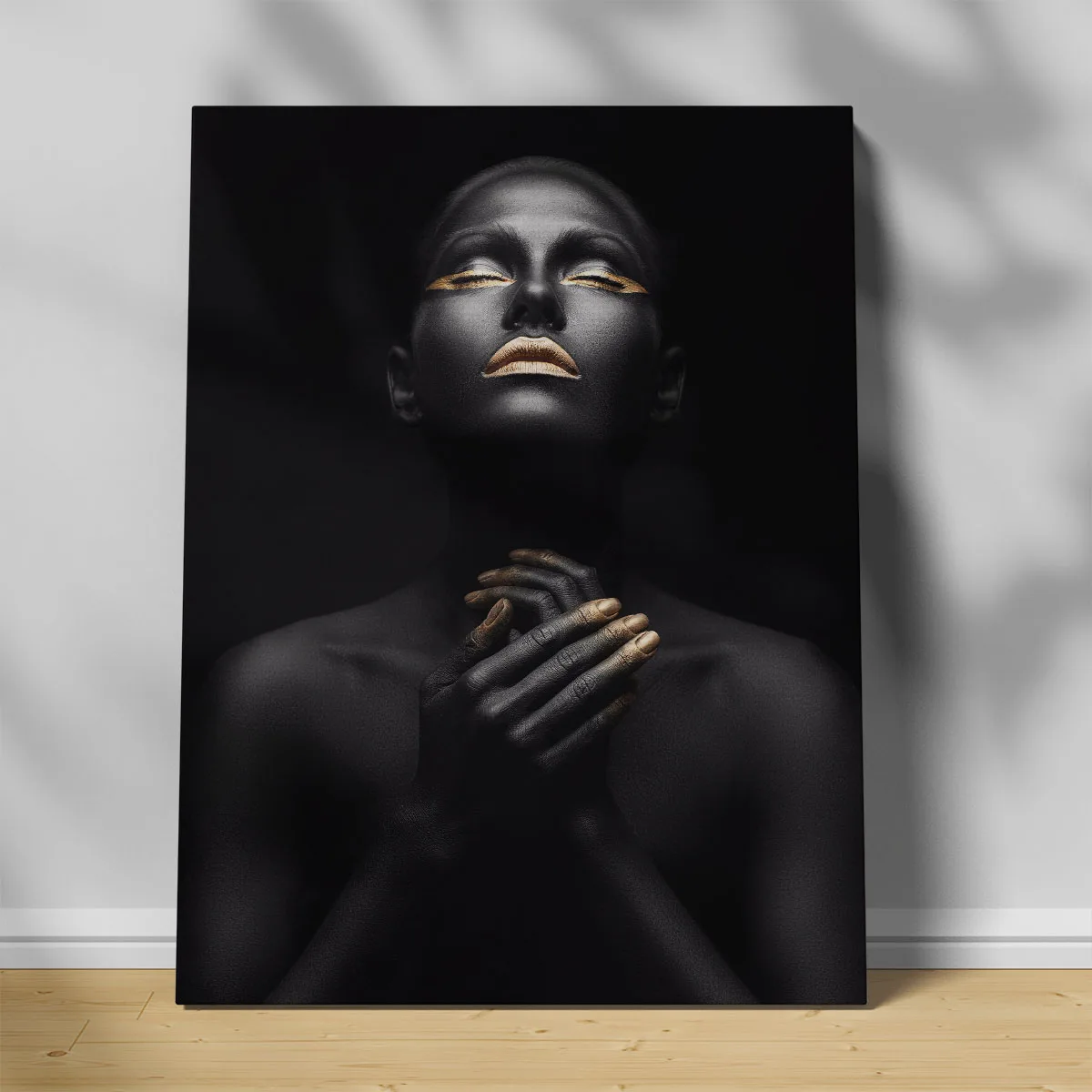 Tablou canvas femeie africana Gold Passion