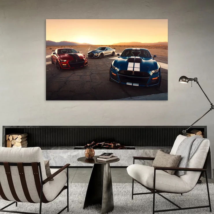 Tablou canvas Apus Metalic — imaginea 3