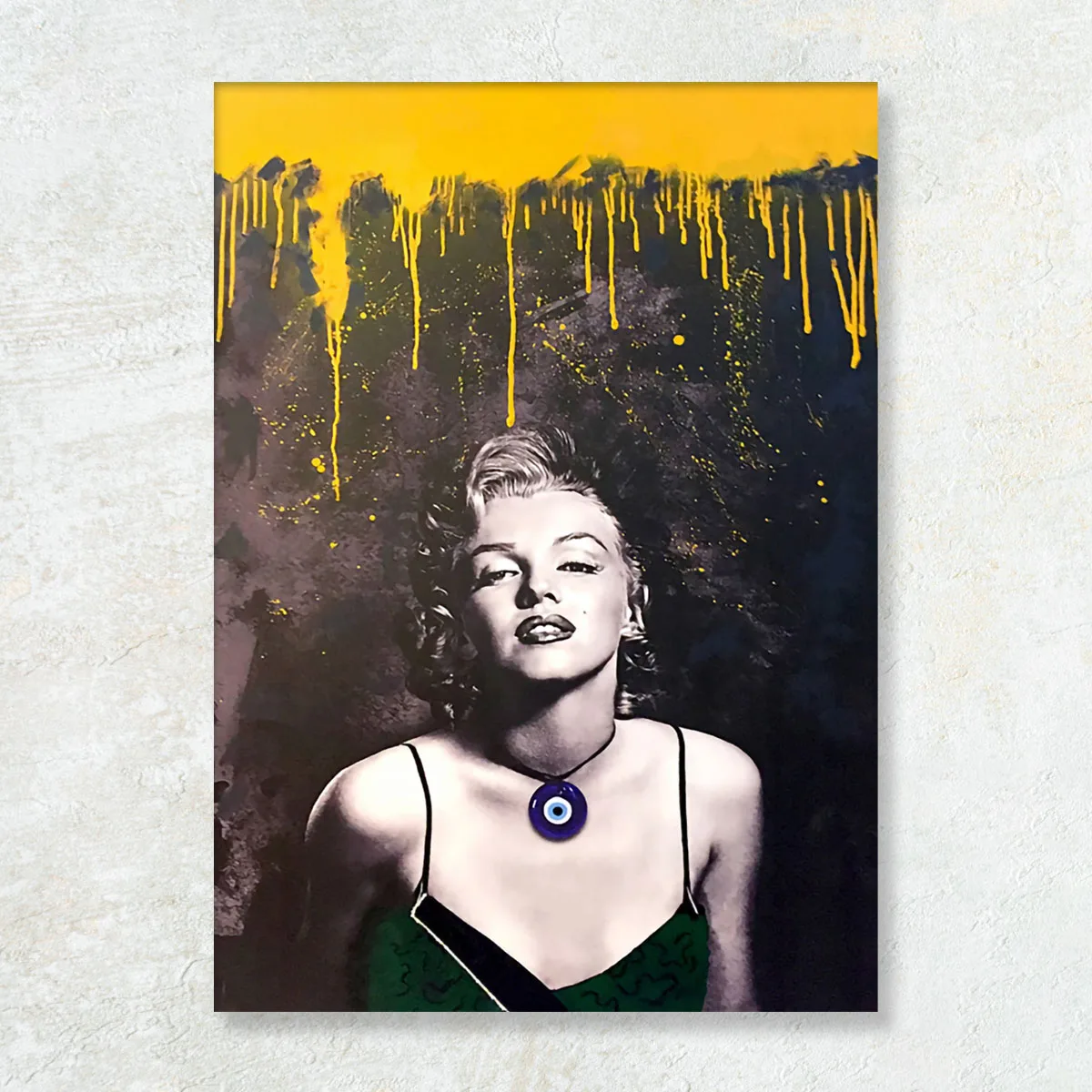 Tablou Marylin Monroe yellow Horus eye