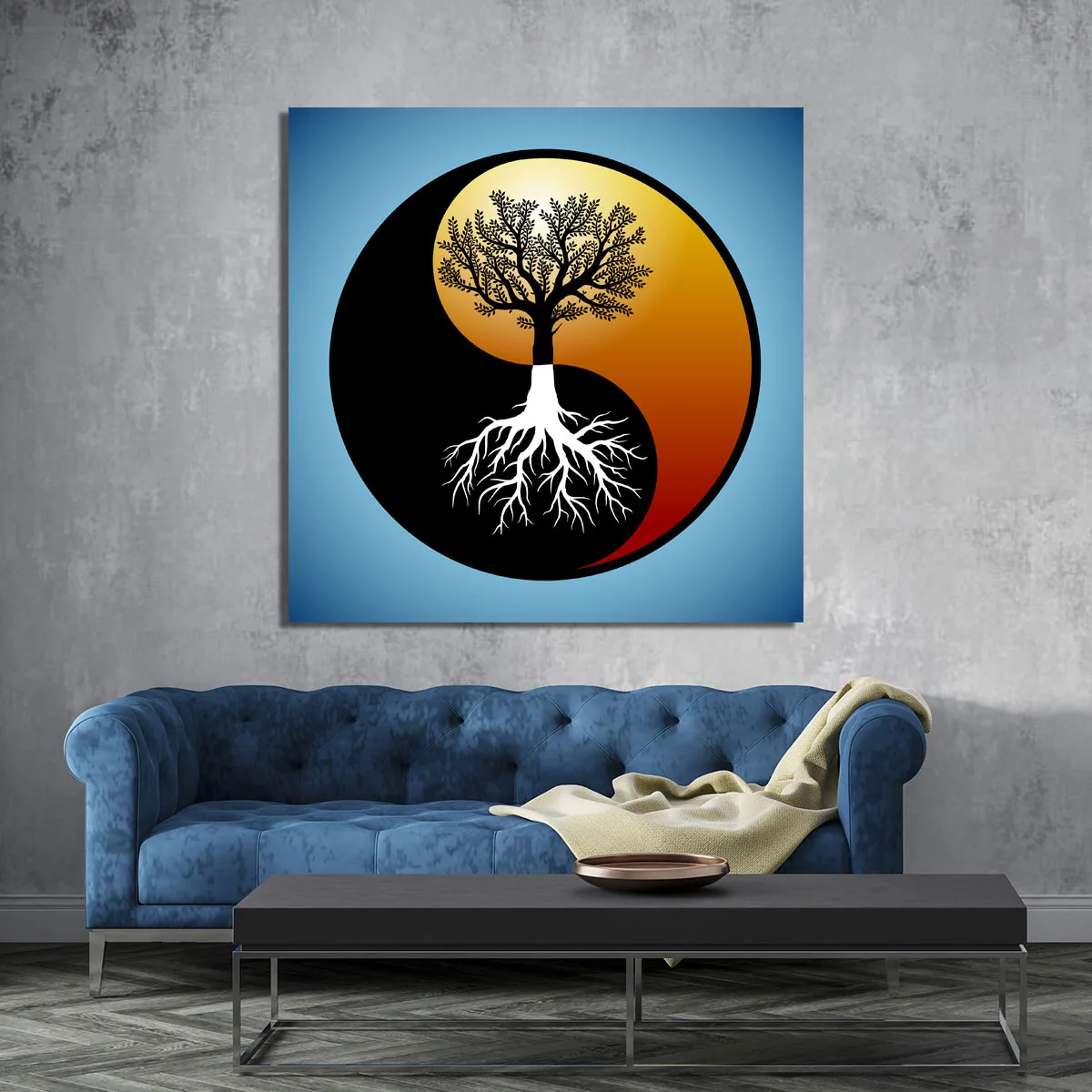 Tablou Arborele Vietii Ying Yang — imaginea 2