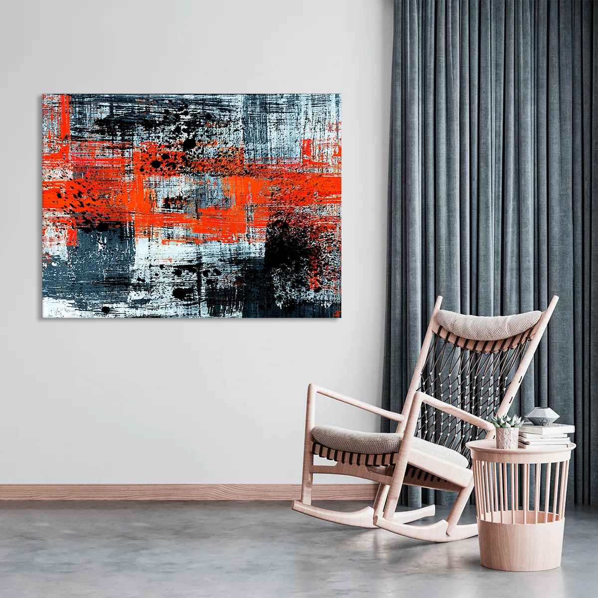 Tablou canvas black red — imaginea 2