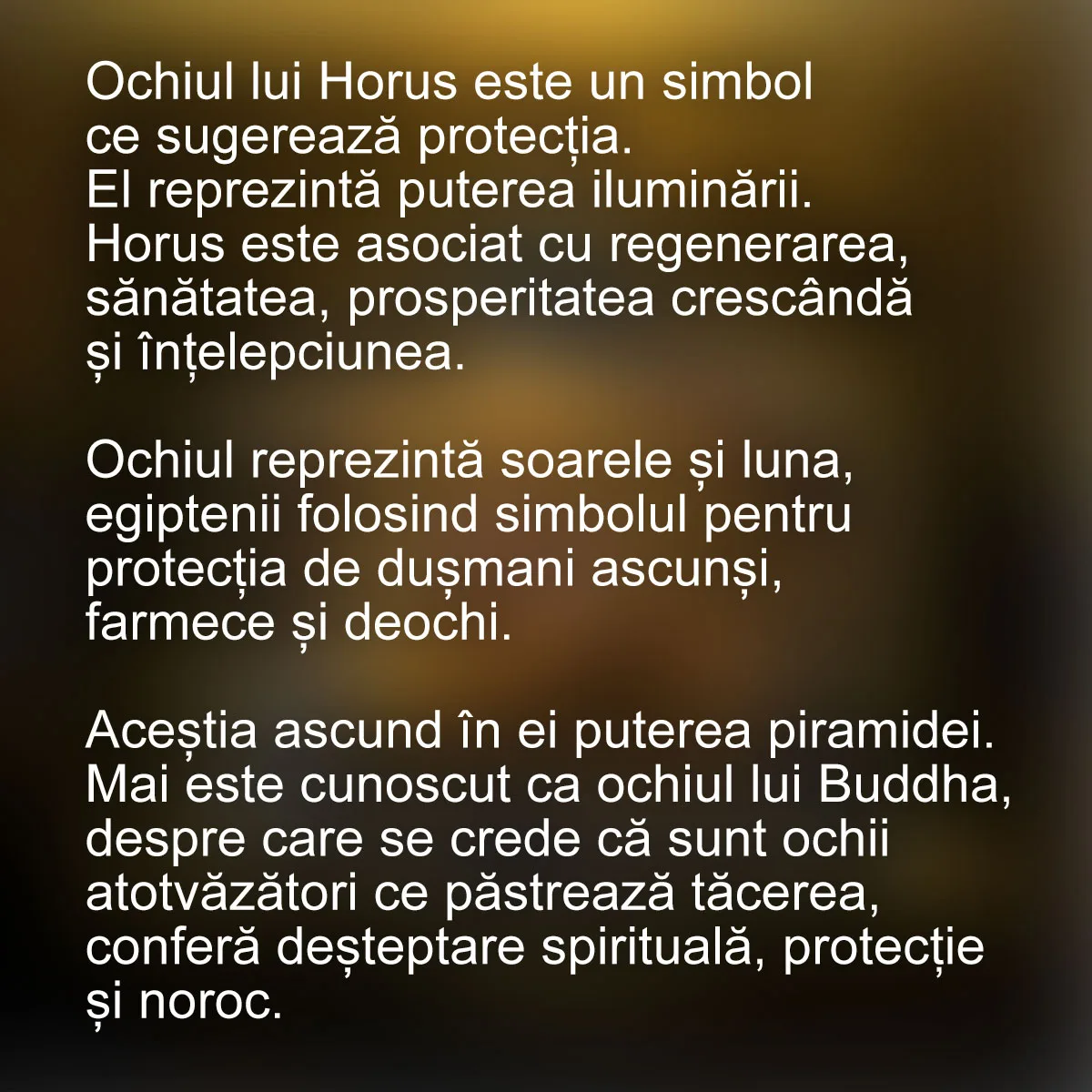 Tablou feng shui Ochiul lui Horus — imaginea 2