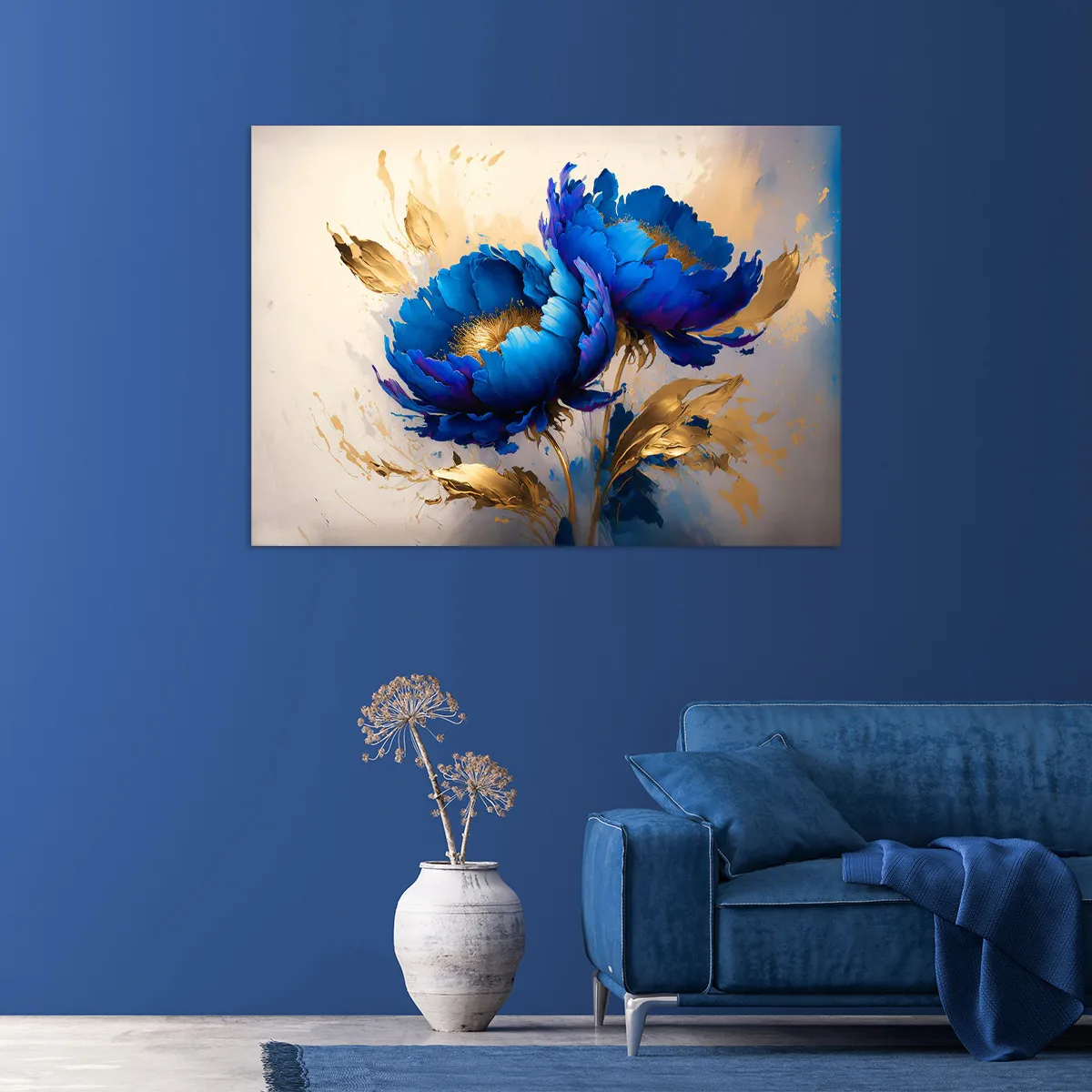 Tablou canvas Bujori în Reflexie — imaginea 2