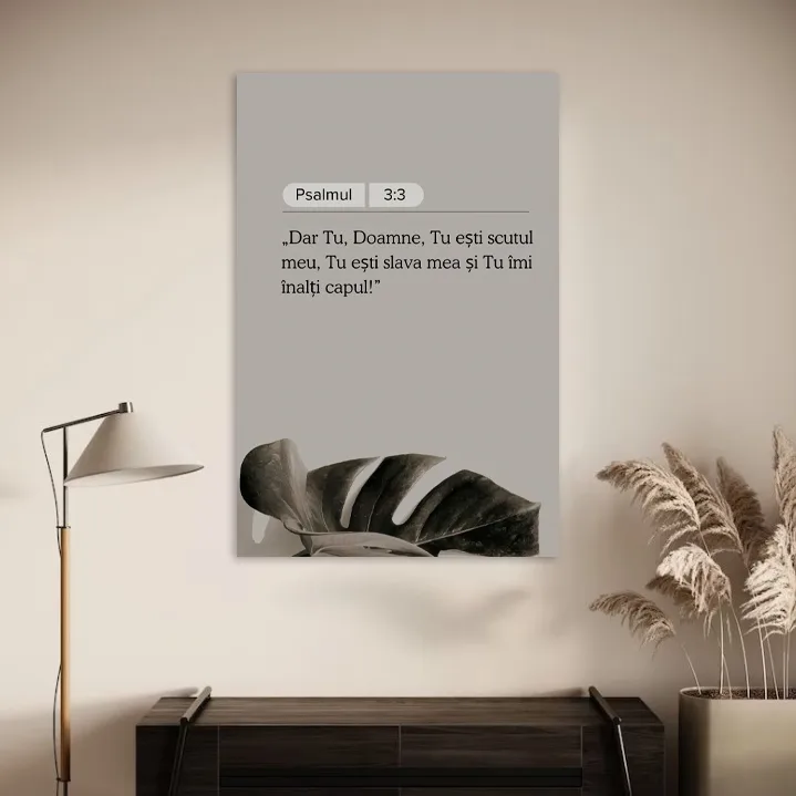 Tablou Canvas Versete biblice - Psalmul 3:3 — imaginea 3