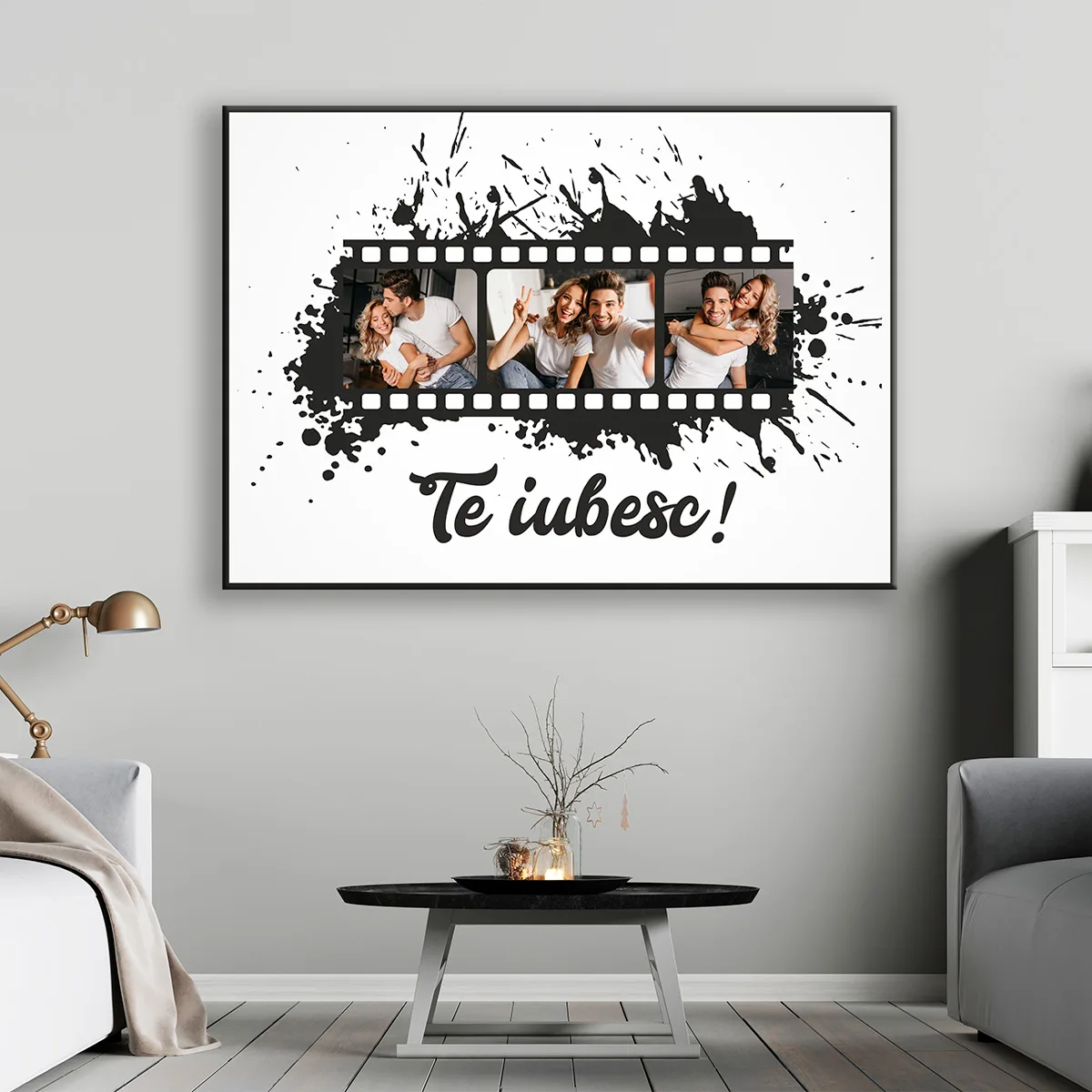 Tablou personalizat Colaj de Iubire cu 3 poze — imaginea 3