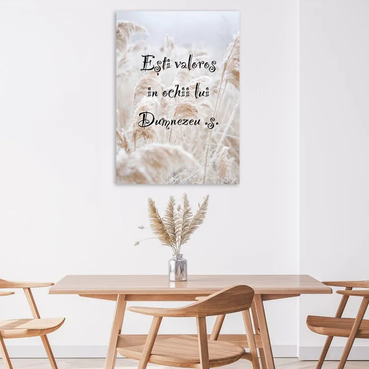 Tablou Canvas Versete biblice - Esti valoros in ochii lui Dumnezeu — imaginea 3