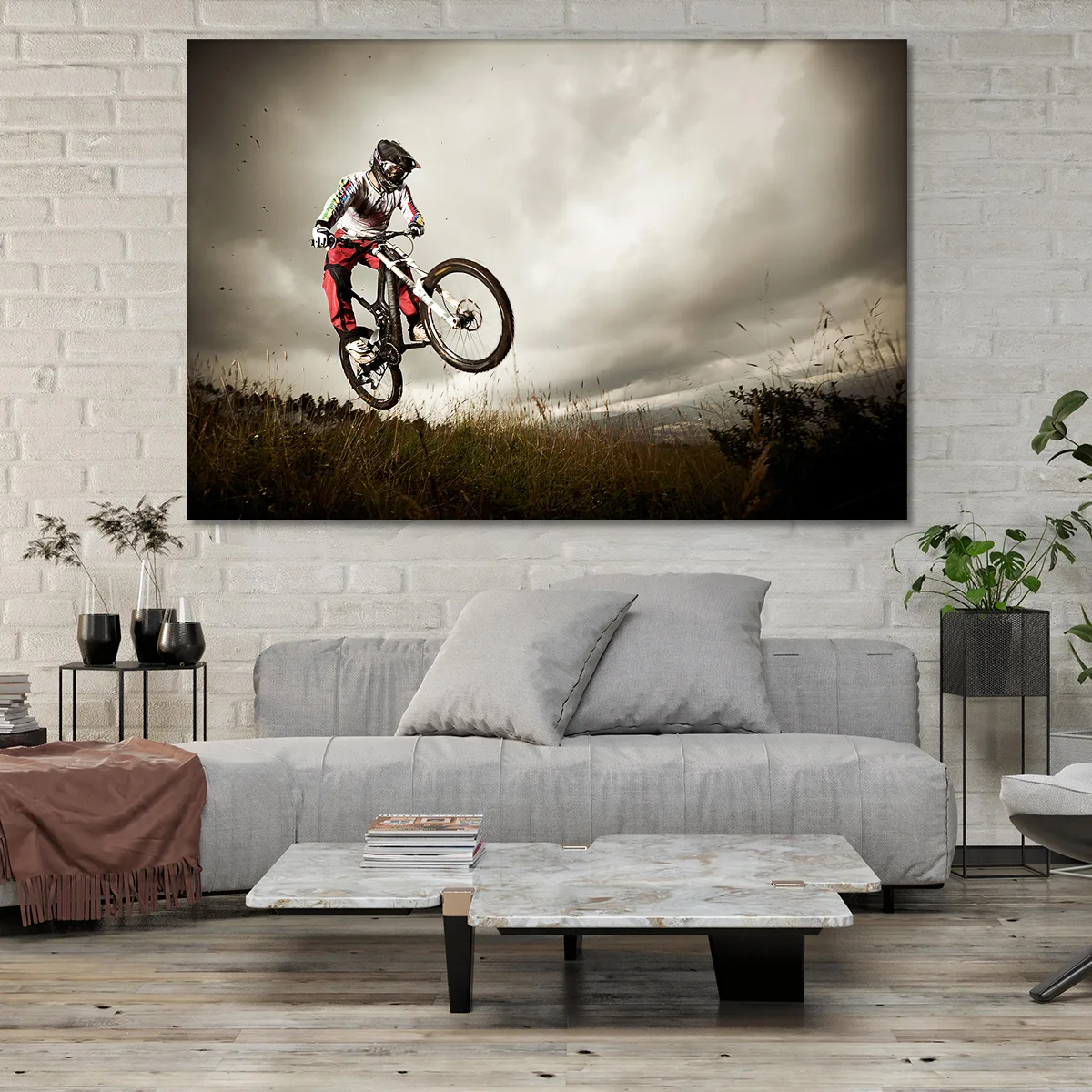 Tablou canvas mountain bike — imaginea 3
