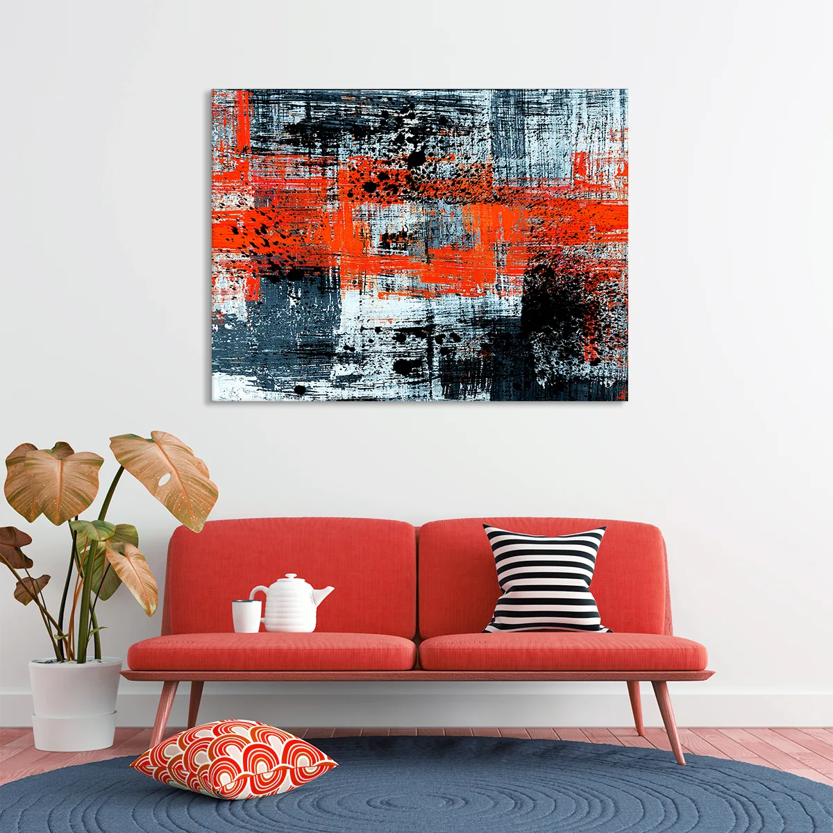 Tablou canvas black red — imaginea 3