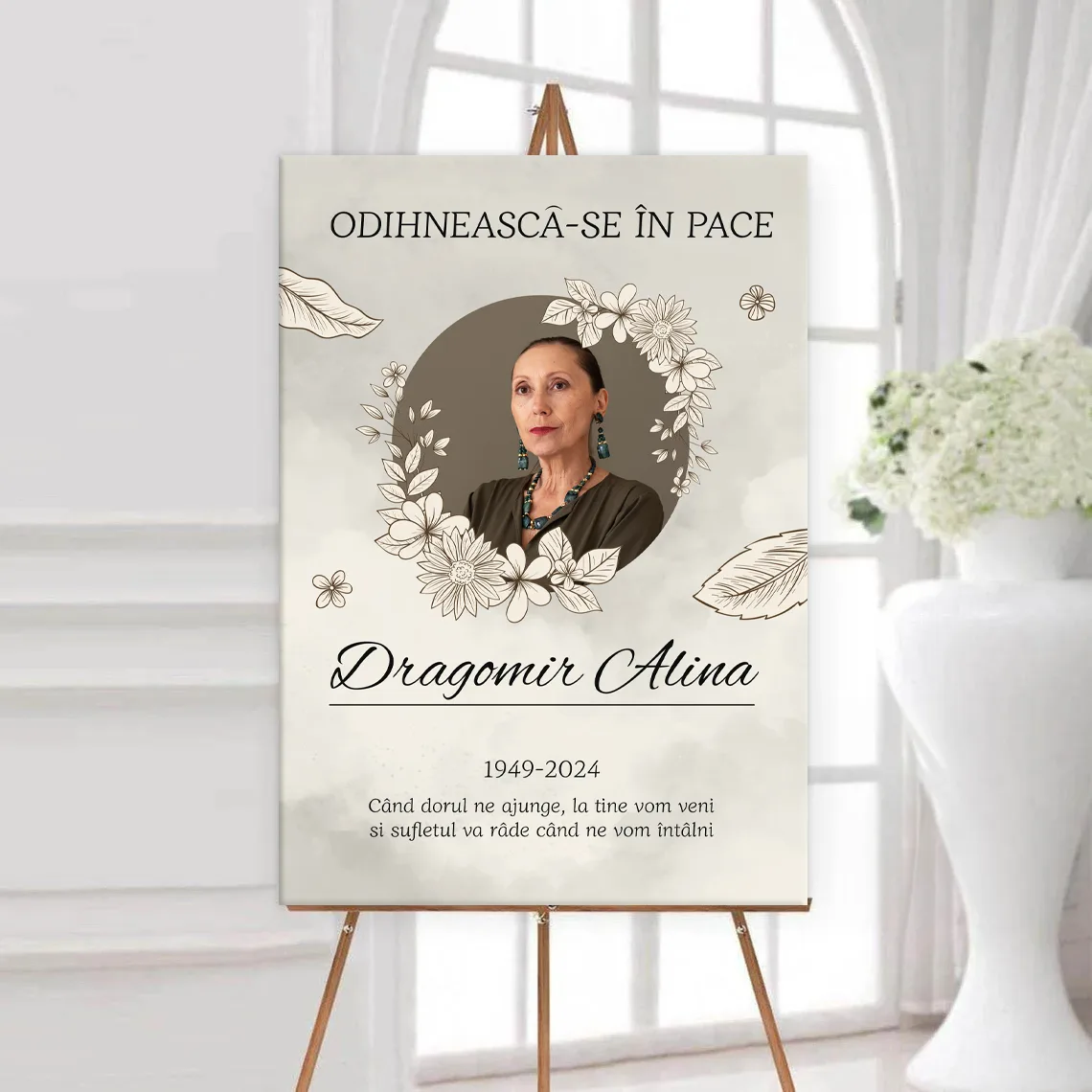 Tablou canvas memorial "Doruri Eterne" — imaginea 3