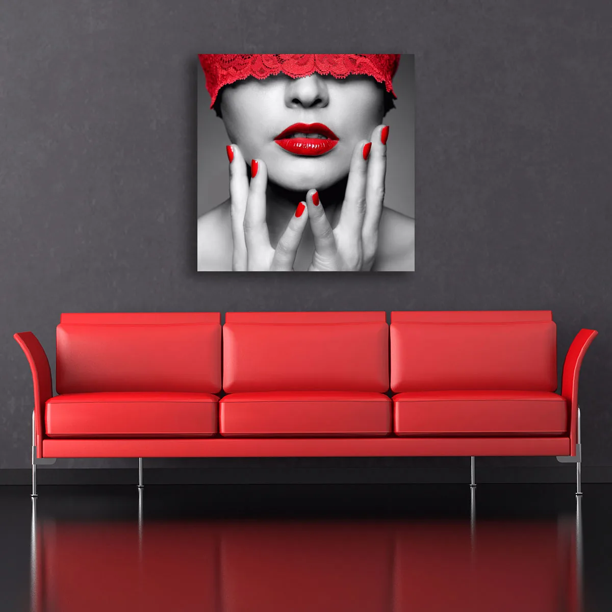 Tablou canvas hide face — imaginea 3