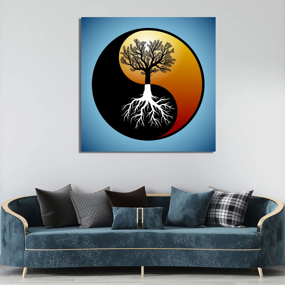 Tablou Arborele Vietii Ying Yang — imaginea 3