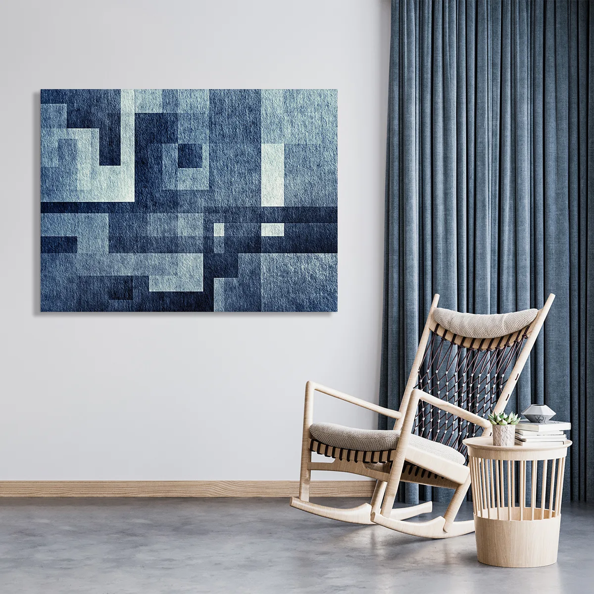 Tablou canvas abstract blue — imaginea 3