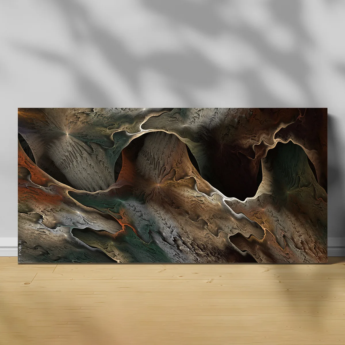 Tablou canvas gold waves