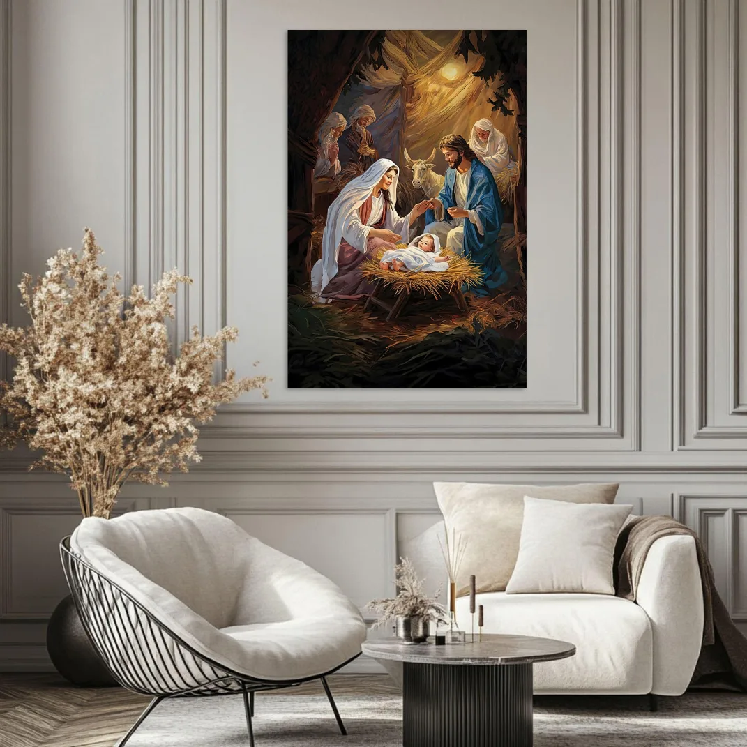 Tablou Canvas de Crăciun - Steaua din Betleem — imaginea 3