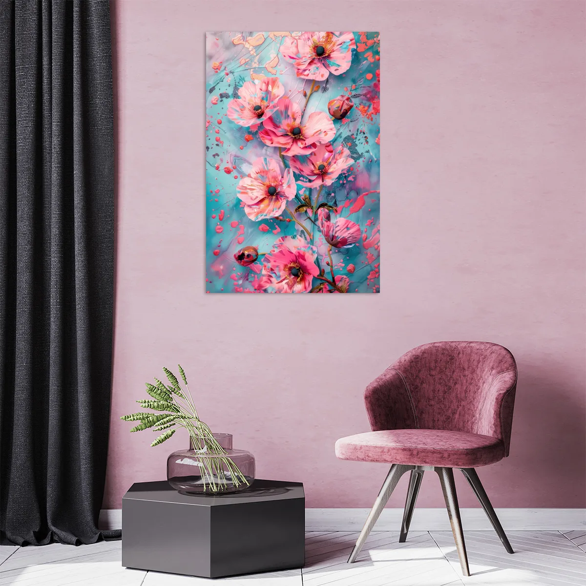 Tablou Canvas Ecouri Florale — imaginea 2
