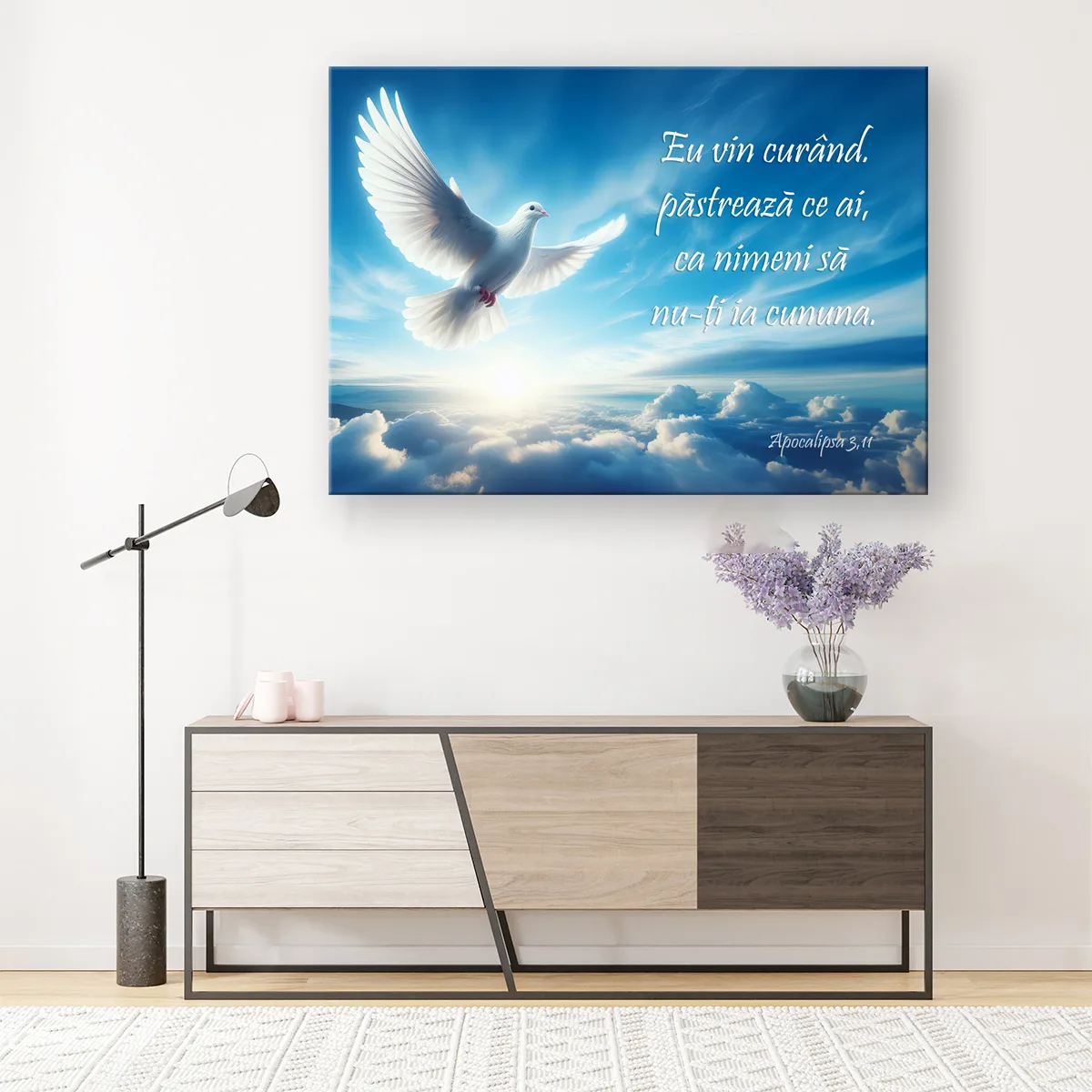 Tablou Canvas cu versete inspirationale din Biblie — imaginea 2