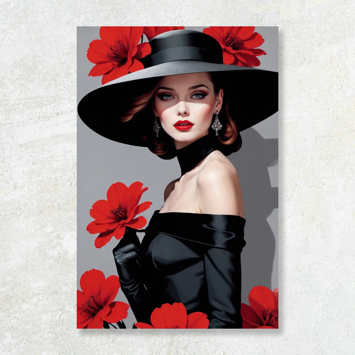 Tablou canvas Elegant women with flowers
