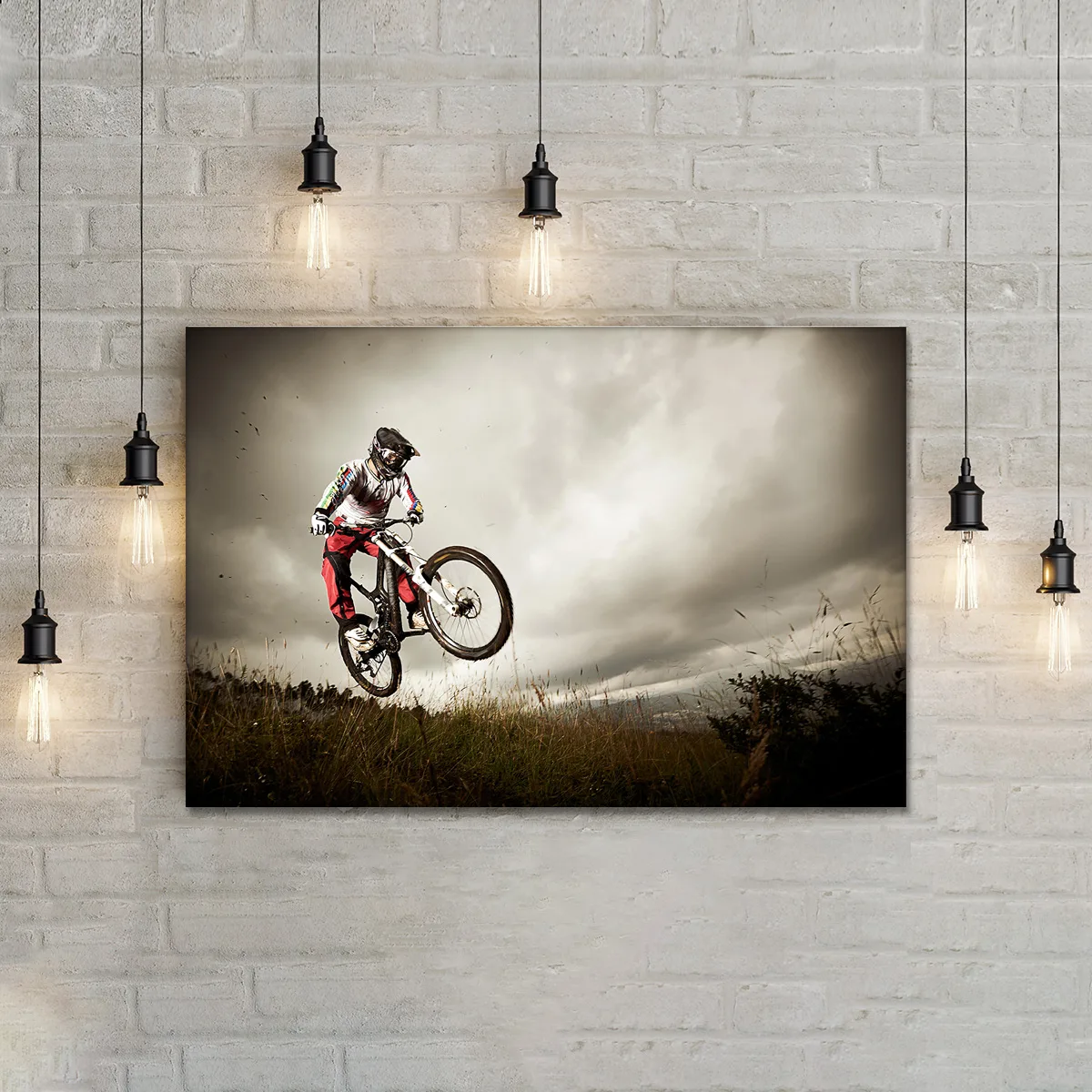 Tablou canvas mountain bike — imaginea 2