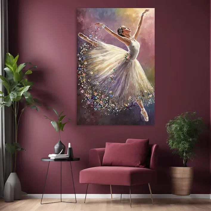 Tablou canvas Gratioasa balerina — imaginea 2