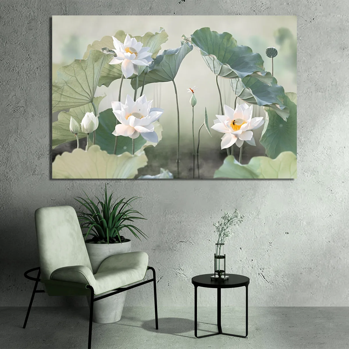 Tablou flori de lotus feng shui — imaginea 3