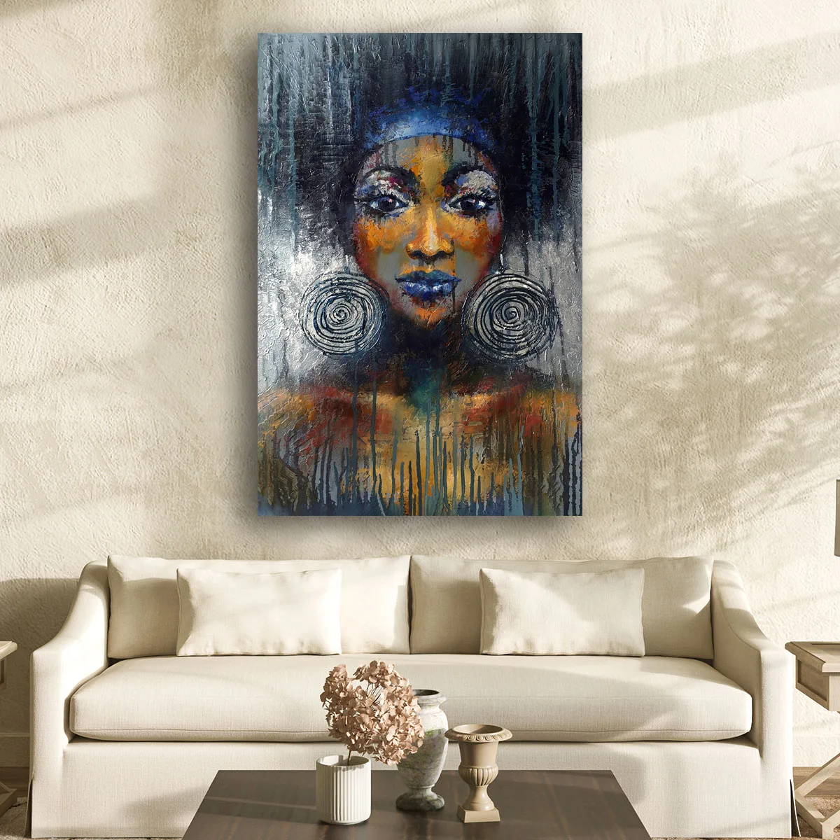 Tablou canvas femeie africana Monifa — imaginea 3