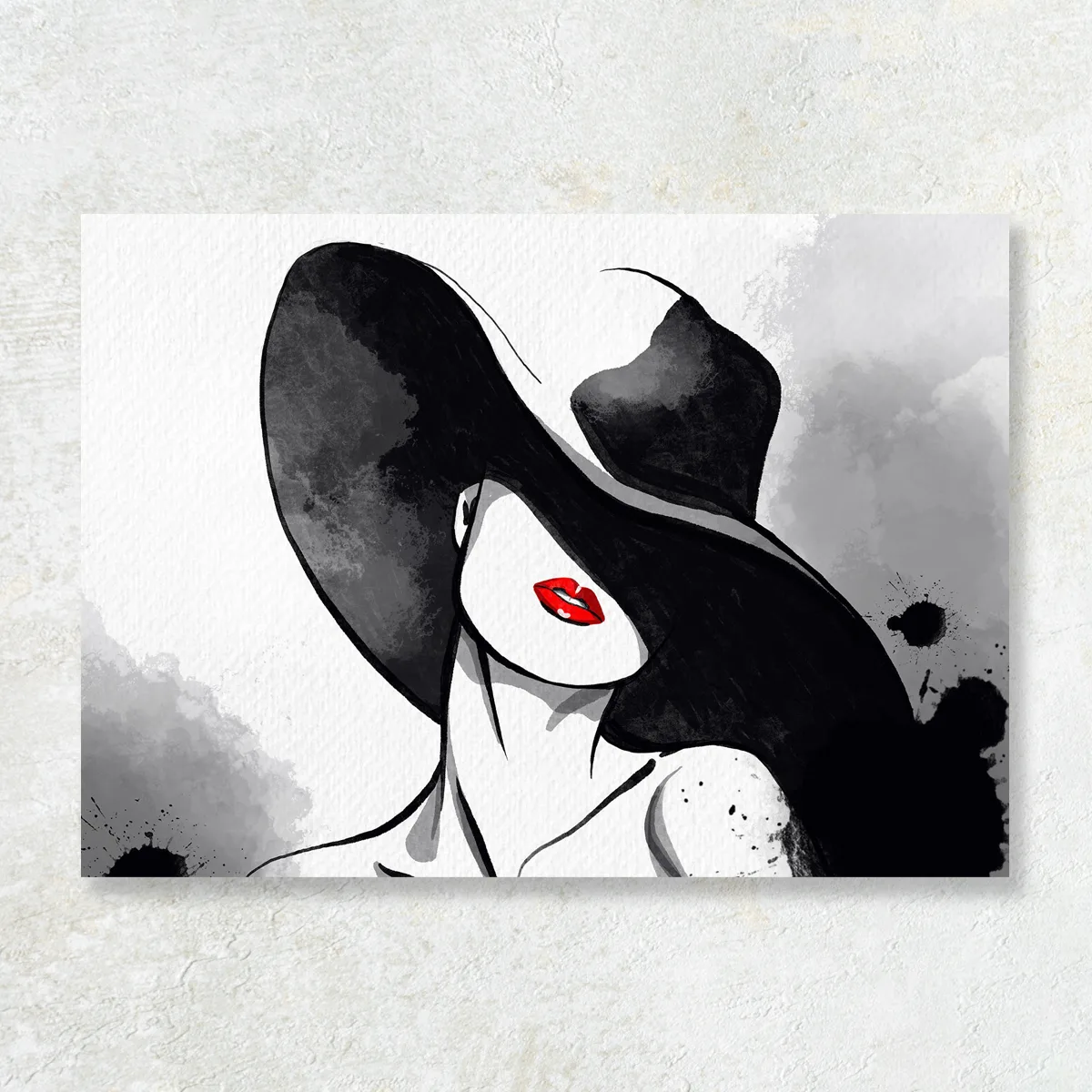 Tablou canvas Gânduri Sub Pălărie