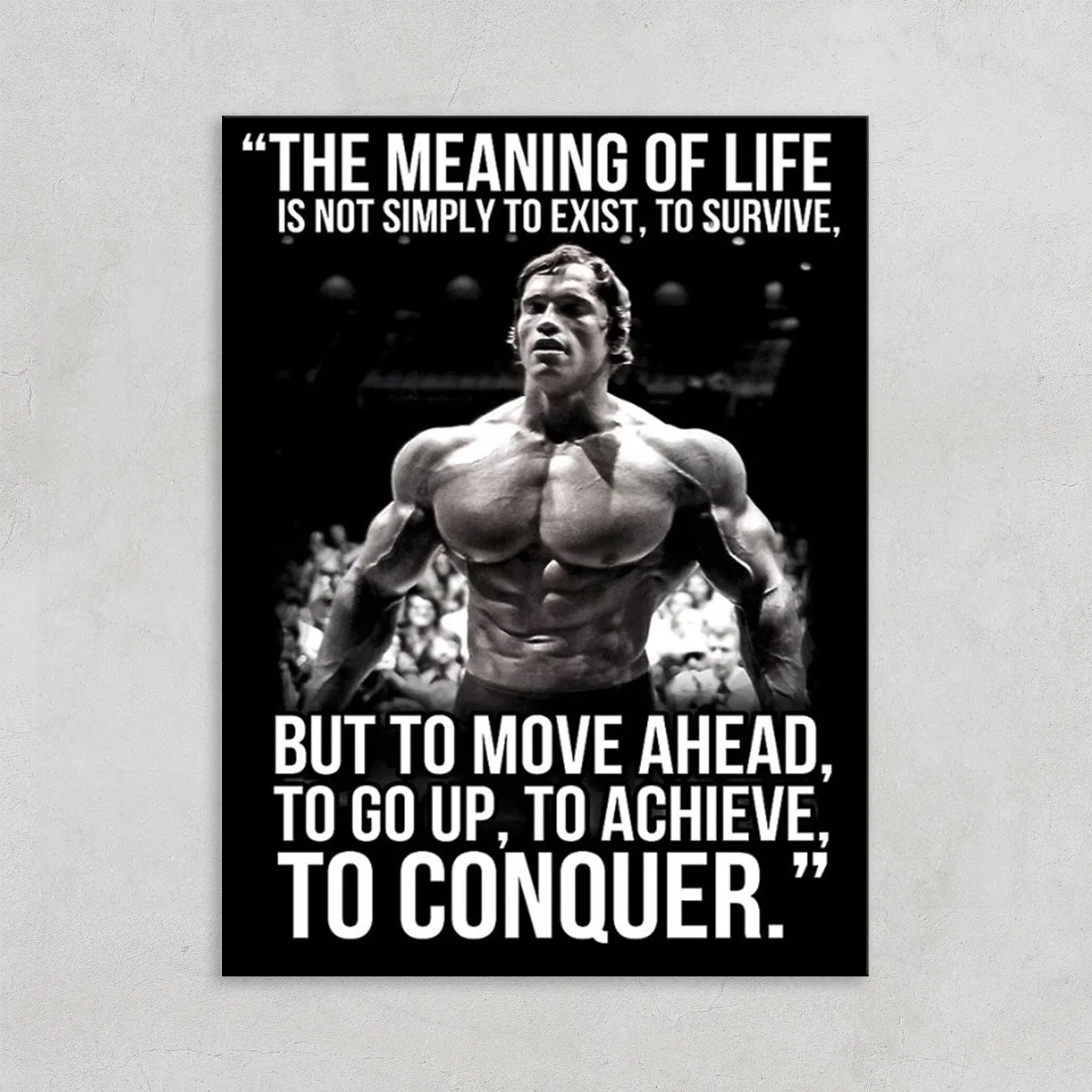 Tablou Canvas Motivational de antrenament -Arnold Schwarzenegger, motivatie pentru fitness