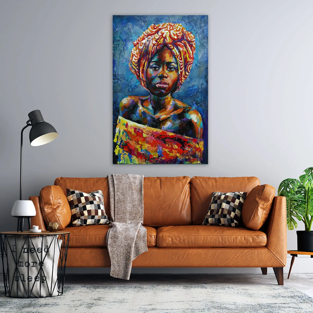 Tablou canvas femeie africana Makeba — imaginea 3